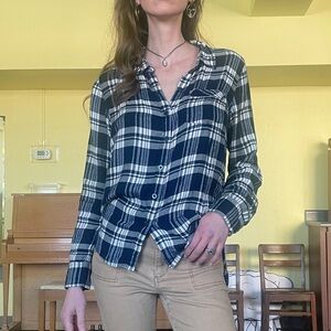Lucky Plaid Button-Up Shirt